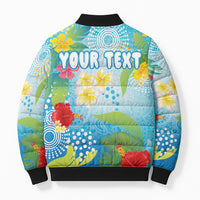 Personalized Hawaii Marathon Bomber Puffer Jacket Polynesian Motif Tropical Style