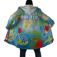 Personalized Hawaii Marathon Cloak Polynesian Motif Tropical Style