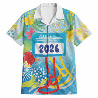 Personalized Hawaii Marathon Hawaiian Shirt Polynesian Motif Tropical Style