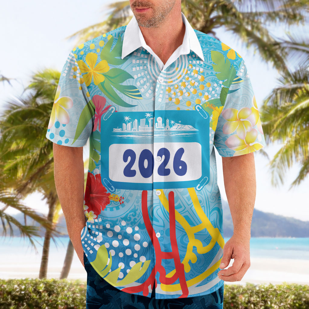 Personalized Hawaii Marathon Hawaiian Shirt Polynesian Motif Tropical Style