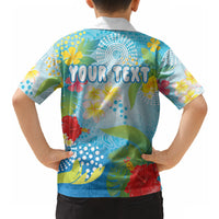 Personalized Hawaii Marathon Hawaiian Shirt Polynesian Motif Tropical Style