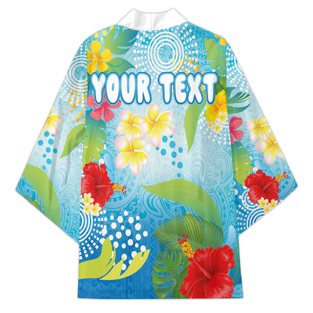 Personalized Hawaii Marathon Kimono Polynesian Motif Tropical Style