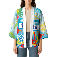 Personalized Hawaii Marathon Kimono Polynesian Motif Tropical Style