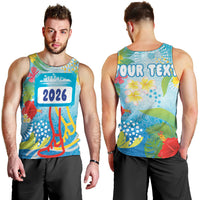 Personalized Hawaii Marathon Men Tank Top Polynesian Motif Tropical Style