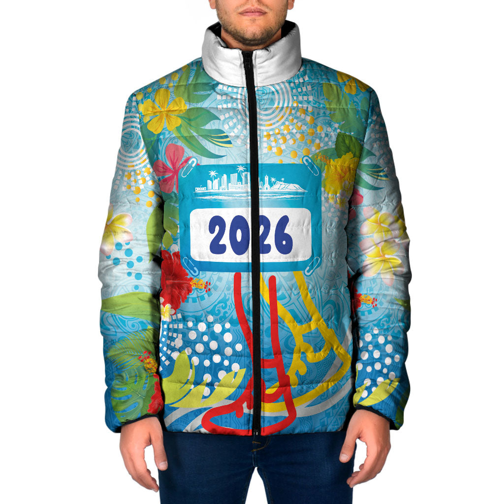 Personalized Hawaii Marathon Padded Jacket Polynesian Motif Tropical Style