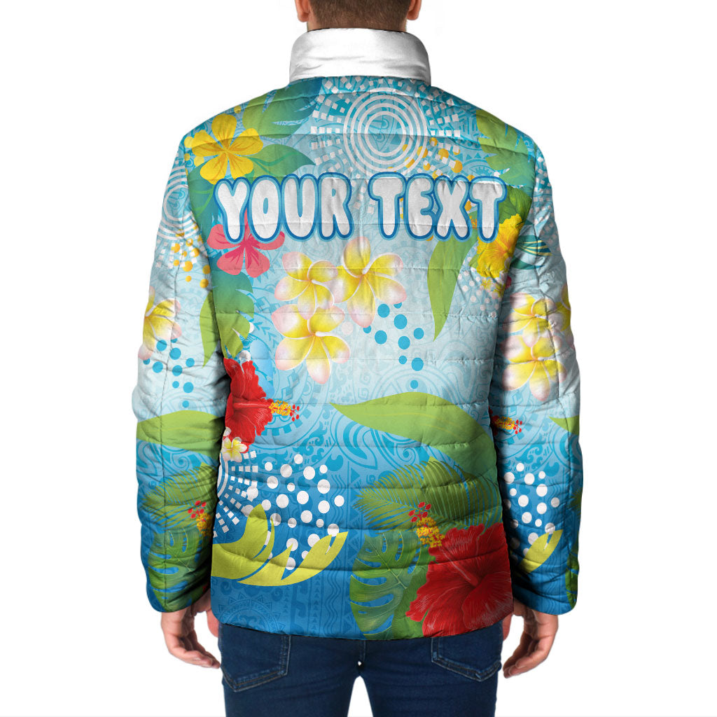 Personalized Hawaii Marathon Padded Jacket Polynesian Motif Tropical Style
