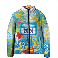 Personalized Hawaii Marathon Padded Jacket Polynesian Motif Tropical Style
