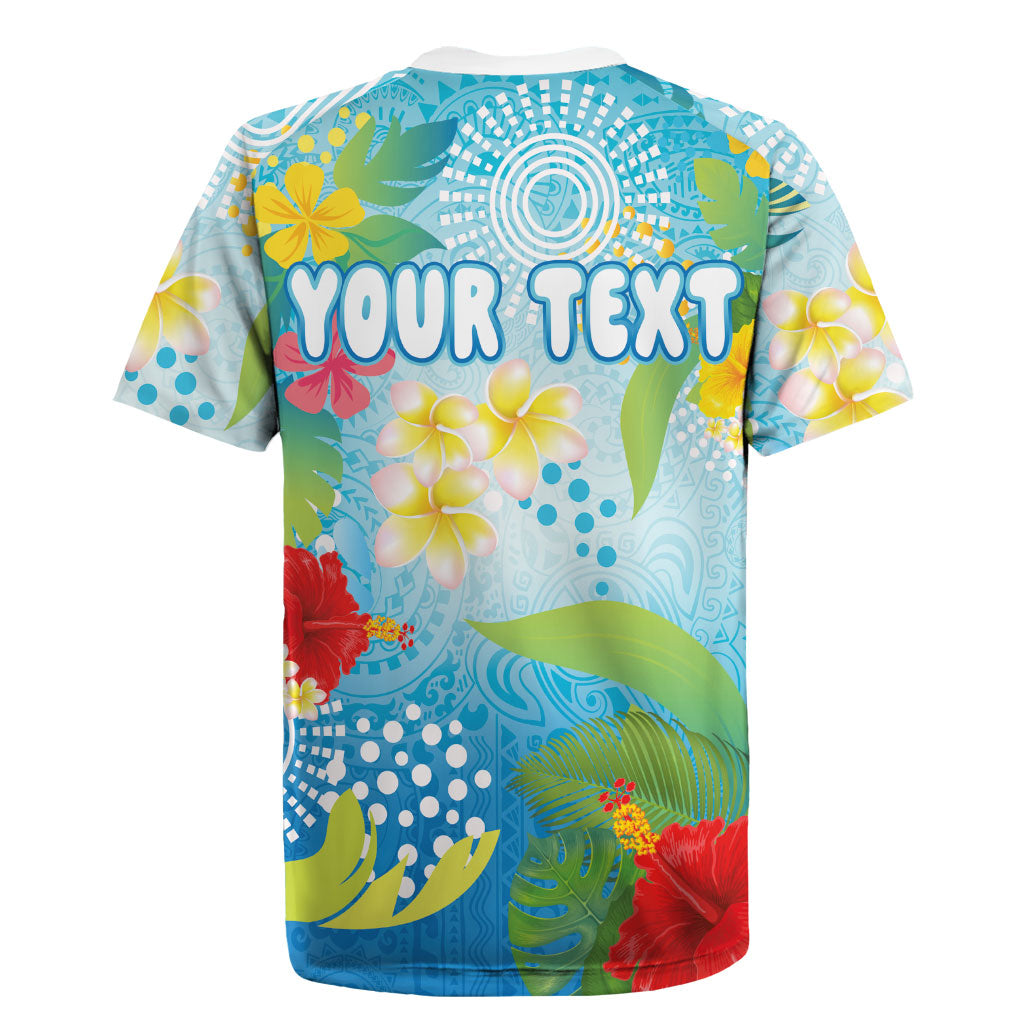 Personalized Hawaii Marathon Rugby Jersey Polynesian Motif Tropical Style