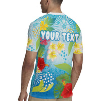 Personalized Hawaii Marathon Rugby Jersey Polynesian Motif Tropical Style
