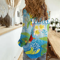 Personalized Hawaii Marathon Women Casual Shirt Polynesian Motif Tropical Style