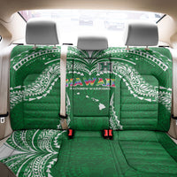 Hawaii Rainbow Warriors Back Car Seat Cover Polynesian Motif Green Color