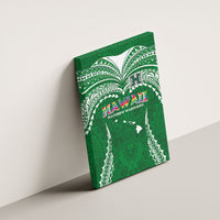 Hawaii Rainbow Warriors Canvas Wall Art Polynesian Motif Green Color