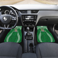 Custom Hawaii Rainbow Warriors Car Mats Polynesian Motif Green Color