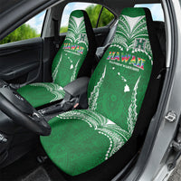 Hawaii Rainbow Warriors Car Seat Cover Polynesian Motif Green Color