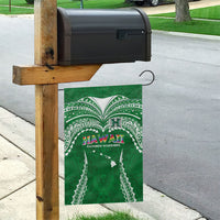Hawaii Rainbow Warriors Garden Flag Polynesian Motif Green Color