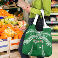 Hawaii Rainbow Warriors Grocery Bag Polynesian Motif Green Color