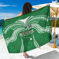 Hawaii Rainbow Warriors Sarong Polynesian Motif Green Color