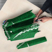 Hawaii Rainbow Warriors Umbrella Polynesian Motif Green Color