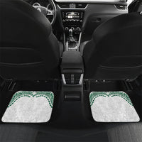 Custom Hawaii Rainbow Warriors Car Mats Polynesian Motif White Color