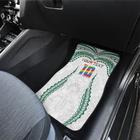 Custom Hawaii Rainbow Warriors Car Mats Polynesian Motif White Color
