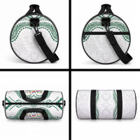Hawaii Rainbow Warriors Duffle Bag Polynesian Motif White Color