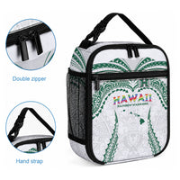 Hawaii Rainbow Warriors Lunch Bag Polynesian Motif White Color
