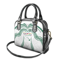 Hawaii Rainbow Warriors Shoulder Handbag Polynesian Motif White Color