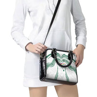 Hawaii Rainbow Warriors Shoulder Handbag Polynesian Motif White Color
