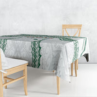 Hawaii Rainbow Warriors Tablecloth Polynesian Motif White Color