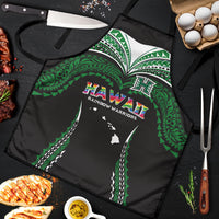 Hawaii Rainbow Warriors Apron Polynesian Motif Black Color
