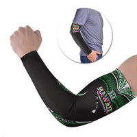 Custom Hawaii Rainbow Warriors Arm Sleeves Polynesian Motif Black Color