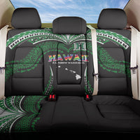 Hawaii Rainbow Warriors Back Car Seat Cover Polynesian Motif Black Color
