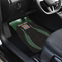 Custom Hawaii Rainbow Warriors Car Mats Polynesian Motif Black Color