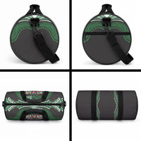 Hawaii Rainbow Warriors Duffle Bag Polynesian Motif Black Color