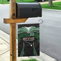 Hawaii Rainbow Warriors Garden Flag Polynesian Motif Black Color