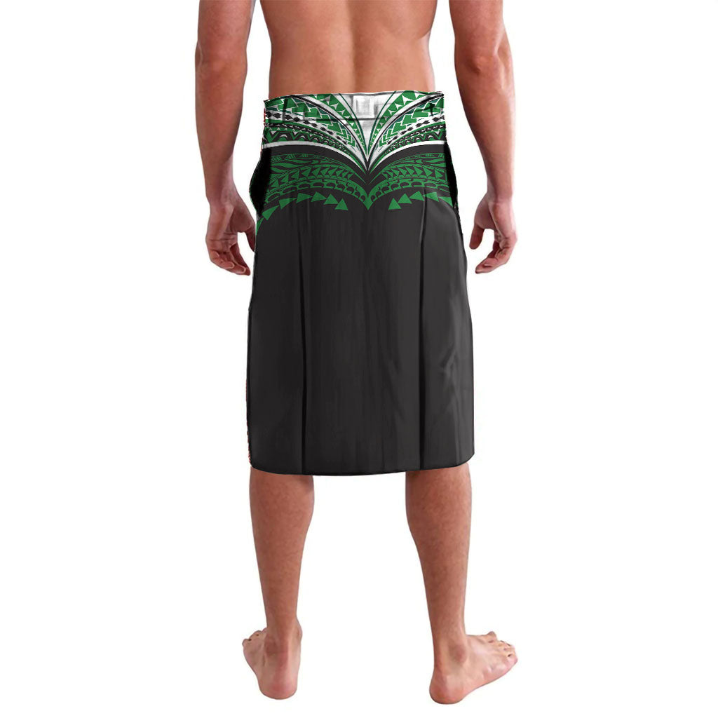 Custom Hawaii Rainbow Warriors Lavalava Polynesian Motif Black Color