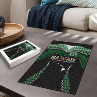 Hawaii Rainbow Warriors Puzzle Polynesian Motif Black Color