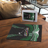 Hawaii Rainbow Warriors Puzzle Polynesian Motif Black Color