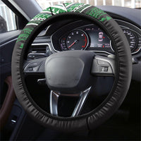 Hawaii Rainbow Warriors Steering Wheel Cover Polynesian Motif Black Color
