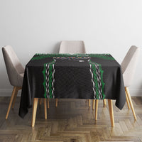 Hawaii Rainbow Warriors Tablecloth Polynesian Motif Black Color