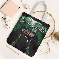 Hawaii Rainbow Warriors Tote Bag Polynesian Motif Black Color