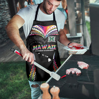 Hawaii Rainbow Warriors Apron Polynesian Motif Special Edition Rainbow Gradient