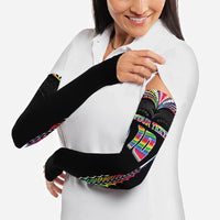 Custom Hawaii Rainbow Warriors Arm Sleeves Polynesian Motif Special Edition Rainbow Gradient