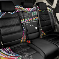 Hawaii Rainbow Warriors Back Car Seat Cover Polynesian Motif Special Edition Rainbow Gradient