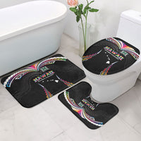 Hawaii Rainbow Warriors Bathroom Set Polynesian Motif Special Edition Rainbow Gradient