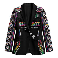 Custom Hawaii Rainbow Warriors Blazer Polynesian Motif Special Edition Rainbow Gradient