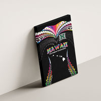 Hawaii Rainbow Warriors Canvas Wall Art Polynesian Motif Special Edition Rainbow Gradient