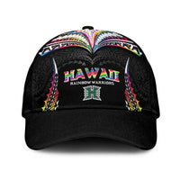 Hawaii Rainbow Warriors Classic Cap Polynesian Motif Special Edition Rainbow Gradient