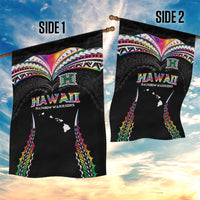 Hawaii Rainbow Warriors Garden Flag Polynesian Motif Special Edition Rainbow Gradient
