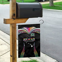 Hawaii Rainbow Warriors Garden Flag Polynesian Motif Special Edition Rainbow Gradient